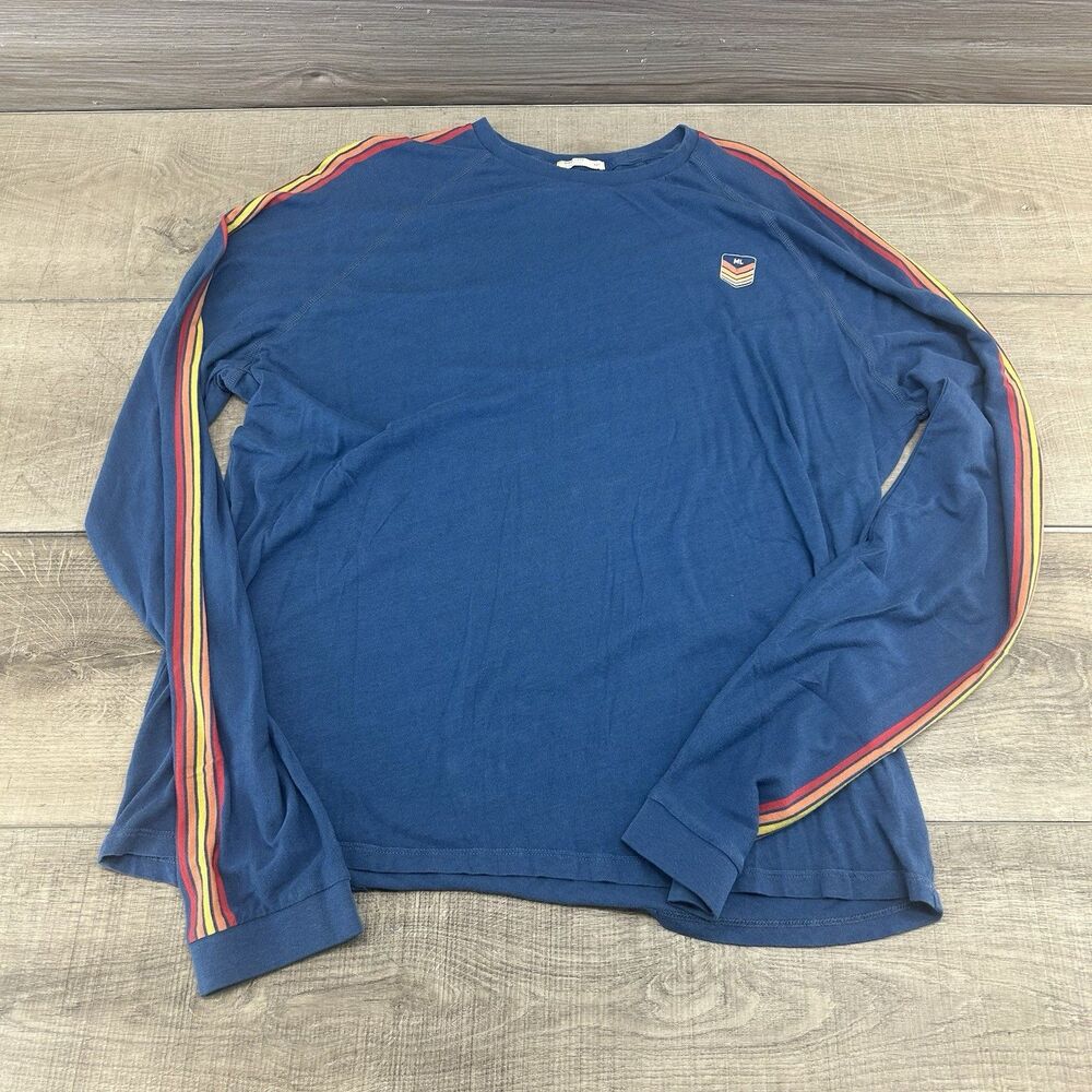 Men's Marine Layer Archive Sleeve Long Sleeve Shirt Sz 2X  in Blue